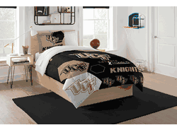 NCAA Central Florida Golden Knights Hexagon Twin Comforter Set