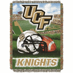 NCAA Central Florida Homefield Advantage Woven Tapestry Throw Blanket 48x60 Inches