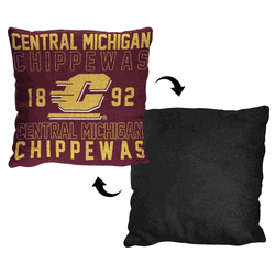 NCAA Central Michigan Stacked Pillow