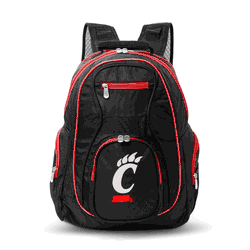 NCAA Cincinnati Bearcats 19" Premium Laptop Backpack with Colored Trim