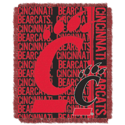 NCAA Cincinnati Bearcats Double Play Jacquard Throw