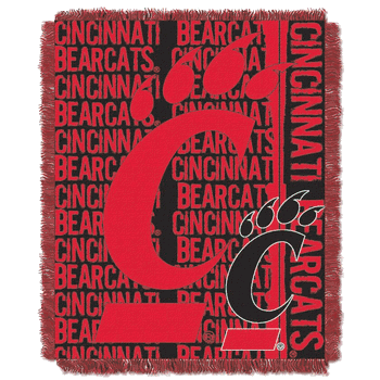 NCAA Cincinnati Bearcats Double Play Jacquard Throw