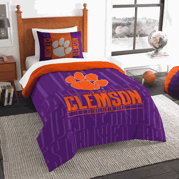 NCAA Clemson Modern Take Twin Comforter Set