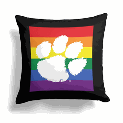 NCAA Clemson Pride Series Throw Pillow 18x18 Inches