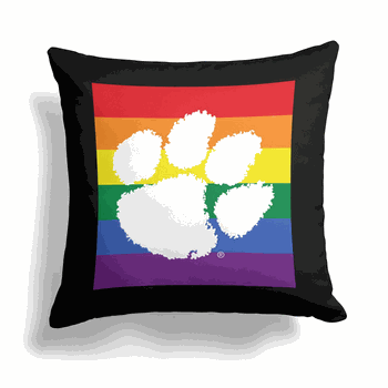 NCAA Clemson Pride Series Throw Pillow 18x18 Inches