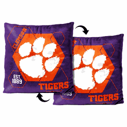 NCAA Clemson Tigers Connector Velvet Reverse Pillow