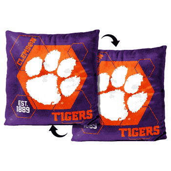 NCAA Clemson Tigers Connector Velvet Reverse Pillow