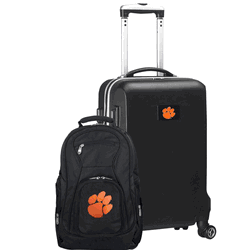 NCAA Clemson Tigers Deluxe 2-Piece Backpack & Carry-On Set