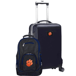 NCAA Clemson Tigers Deluxe 2-Piece Backpack & Carry-On Set