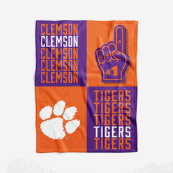 NCAA Clemson Tigers Domino Swaddle Blanket 40x50 inches
