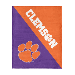NCAA Clemson Tigers Halftone Silk Touch Throw Blanket 46�60 inches