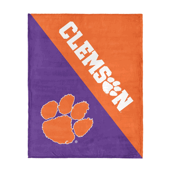 NCAA Clemson Tigers Halftone Silk Touch Throw Blanket 46�60 inches