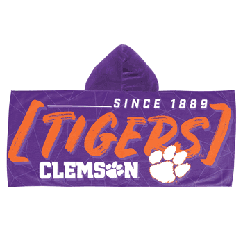 NCAA Clemson Tigers Juvy Hooded Towel