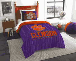 NCAA Clemson Tigers Modern Take Twin Comforter Set