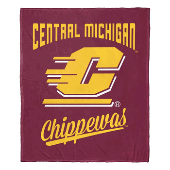 NCAA Cmu Central Michigan Alumni Silk Touch Throw Blanket 50x60 Inches