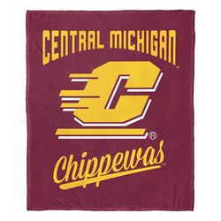 NCAA Cmu Central Michigan Alumni Silk Touch Throw Blanket 50x60 Inches
