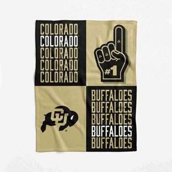 NCAA Colorado Buffaloes Domino Swaddle Blanket 40x50 inches