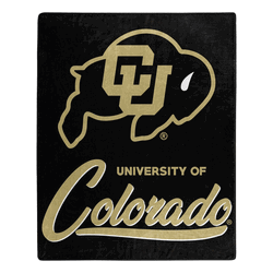 NCAA Colorado Buffaloes Signature Raschel Throw Blanket 50x60 Inches