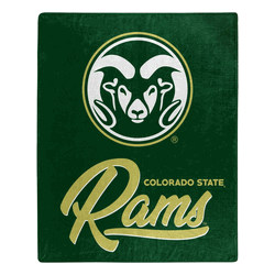 NCAA Colorado State Rams Signature Raschel Throw Blanket 50x60 Inches