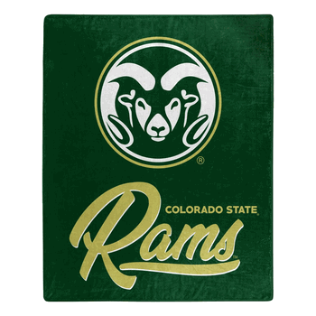 NCAA Colorado State Rams Signature Raschel Throw Blanket 50x60 Inches