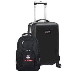 NCAA Connecticut Huskies Deluxe 2-Piece Backpack & Carry-On Set