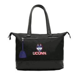 NCAA Connecticut Huskies Laptop Tote Bag with Colored Zipper Pull Accessory