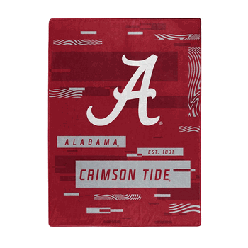 NCAA Digitize Alabama Raschel Throw Blanket 60x80 Inches