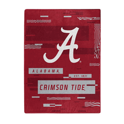 NCAA Digitize Alabama Raschel Throw Blanket 60x80 Inches