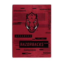 NCAA Digitize Arkansas Raschel Throw Blanket 60x80 Inches