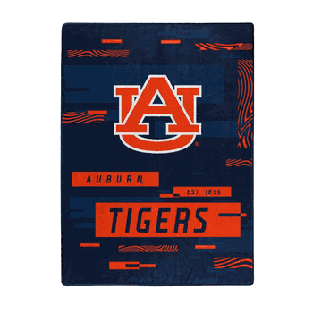 Auburn Tigers Digitize Raschel Plush Throw Blanket