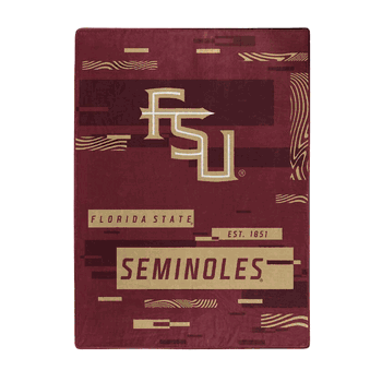 Florida State Seminoles Digitize Raschel Plush Throw Blanket