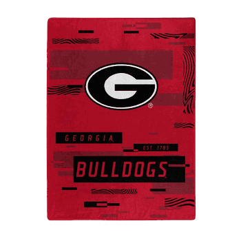 Georgia Bulldogs Digitize Raschel Plush Throw Blanket