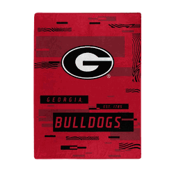 Georgia Bulldogs Digitize Raschel Plush Throw Blanket