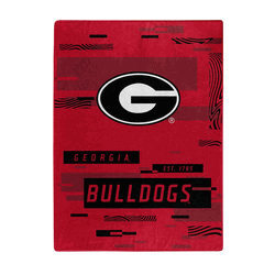 NCAA Digitize Georgia Raschel Throw Blanket 60x80 Inches
