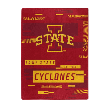 NCAA Digitize Iowa State Raschel Throw Blanket 60x80 Inches