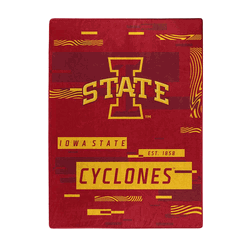 NCAA Digitize Iowa State Raschel Throw Blanket 60x80 Inches