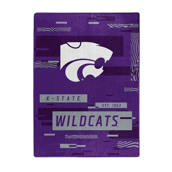 NCAA Digitize Kansas State Raschel Throw Blanket 60x80 Inches