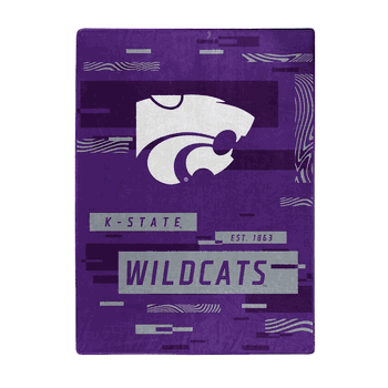 Kansas State Wildcats Digitize Raschel Plush Throw Blanket