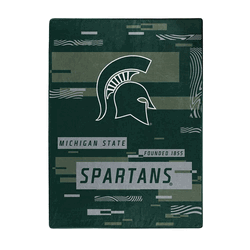 NCAA Digitize Michigan State Raschel Throw Blanket 60x80 Inches