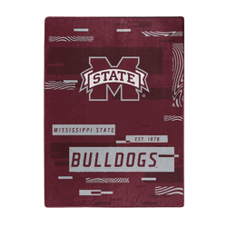Mississippi State Bulldogs Digitize Raschel Plush Throw Blanket