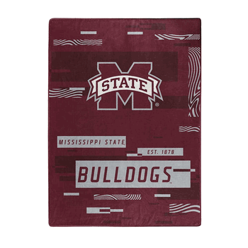 NCAA Digitize Mississippi State Raschel Throw Blanket 60x80 Inches