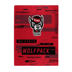 NCAA Digitize NC State Raschel Throw Blanket 60x80 Inches