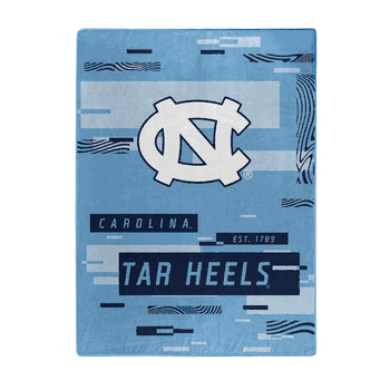 North Carolina Tar Heels Digitize Raschel Plush Throw Blanket