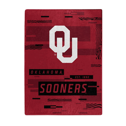 NCAA Digitize Oklahoma Raschel Throw Blanket 60x80 Inches