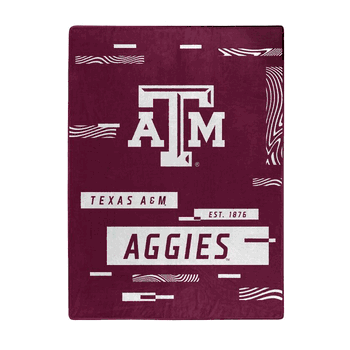 Texas A&M Aggies Digitize Raschel Plush Throw Blanket
