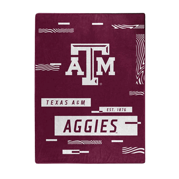 NCAA Digitize Texas A&M Raschel Throw Blanket 60x80 Inches