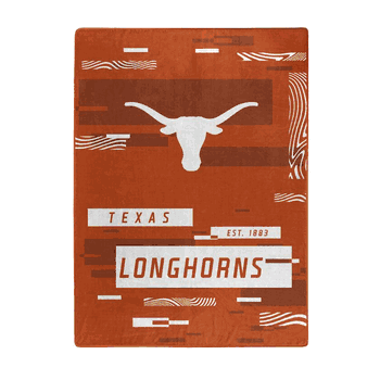 Texas Longhorns Digitize Raschel Plush Throw Blanket