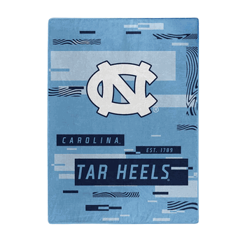 NCAA Digitize UNC Raschel Throw Blanket 60x80 Inches