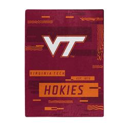 NCAA Digitize Virginia Tech Raschel Throw Blanket 60x80 Inches