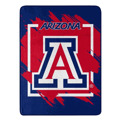 NCAA Dimensional Arizona Micro Raschel Throw Blanket 46x60 Inches